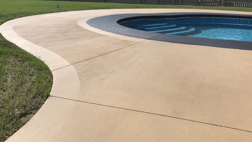 Stained Concrete Pool Deck Rochester Hills